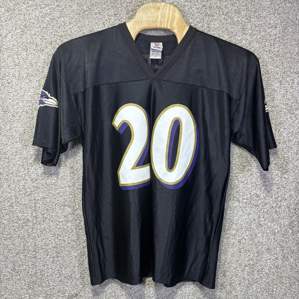 Baltimore Ravens Jersey Mens Large Black NFL Football Ed Reed 20 7042A 07